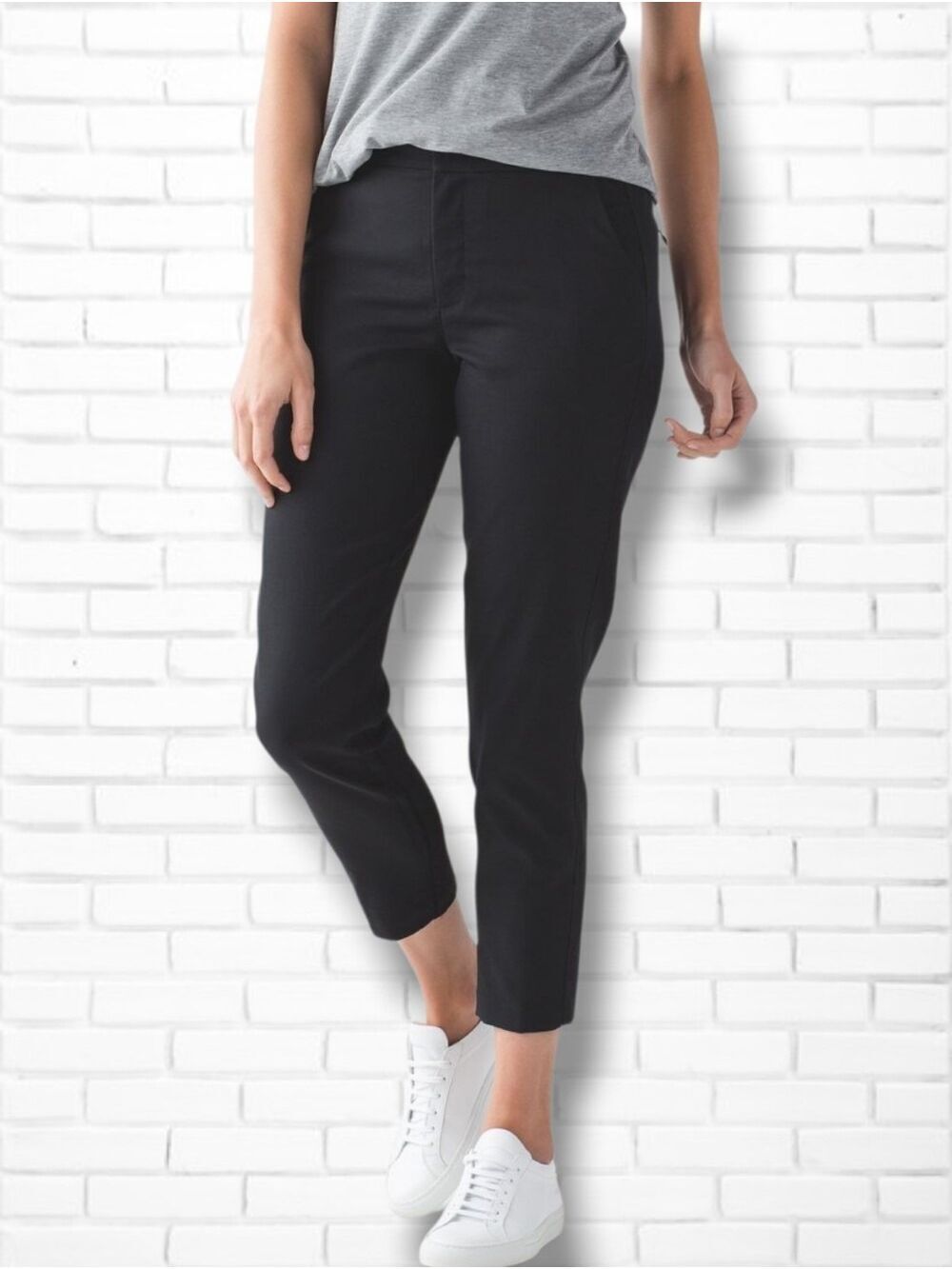 Lululemon Black City Trek 7/8 Trouser Pants Size 6